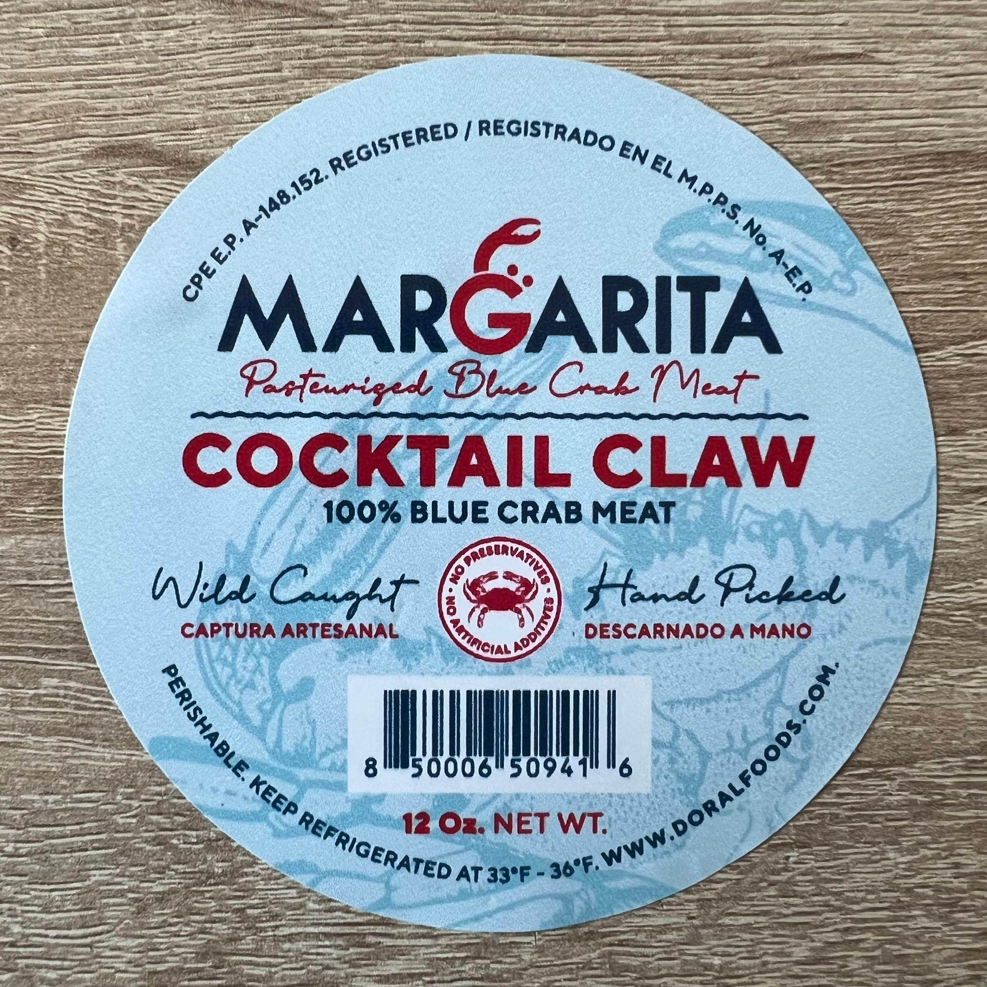 Cocktail Claw de Cangrejo Azul, precio por 340 gramos. - Agua Salada Online